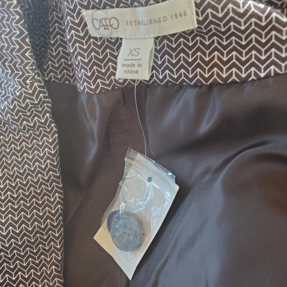 Cato Brown & White Blazer - Picture 8 of 12